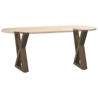 Kavos staliuko kojelės, 2 vnt., natūralus plienas, 38x(42 - 43,3) cm, plienas - Namų Idėja