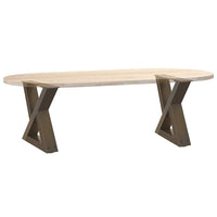Kavos staliuko kojelės, 2 vnt., natūralus plienas, 40x(30 - 31,3) cm, plienas - Namų Idėja