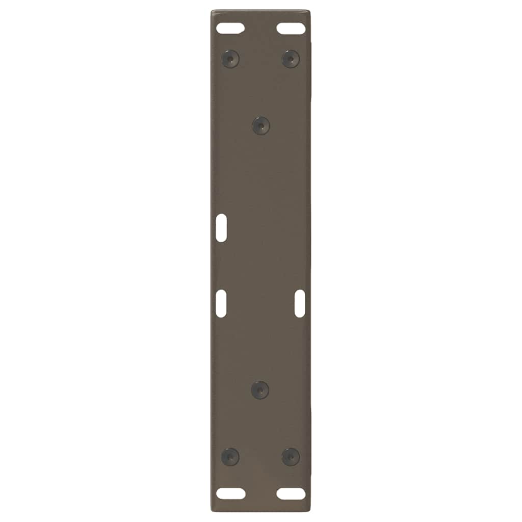 Kavos staliuko kojelės, 2 vnt., natūralus plienas, 40x(30 - 31,3) cm, plienas - Namų Idėja