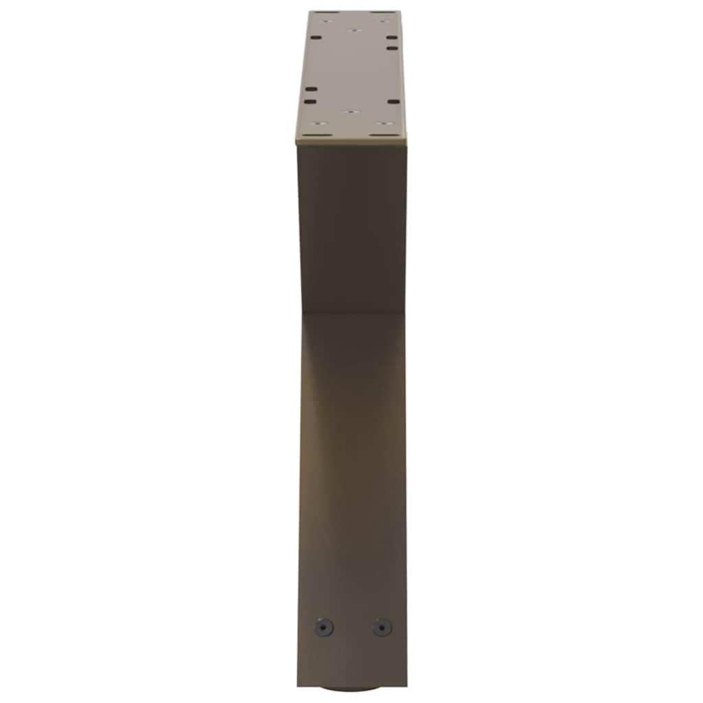 Kavos staliuko kojelės, 2 vnt., natūralus plienas, 50x(30 - 31,3) cm, plienas - Namų Idėja