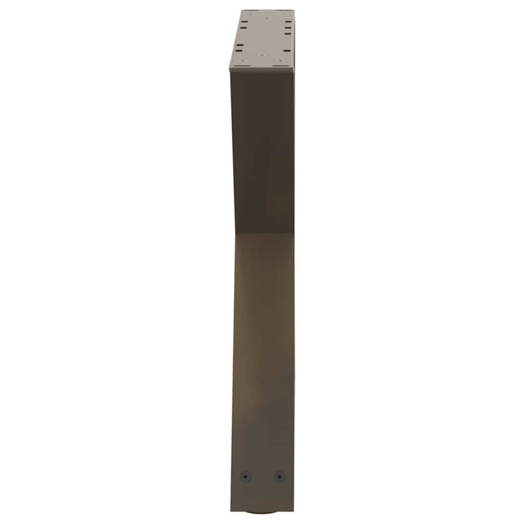 Kavos staliuko kojelės, 2 vnt., natūralus plienas, 50x(42 - 43,3) cm, plienas - Namų Idėja