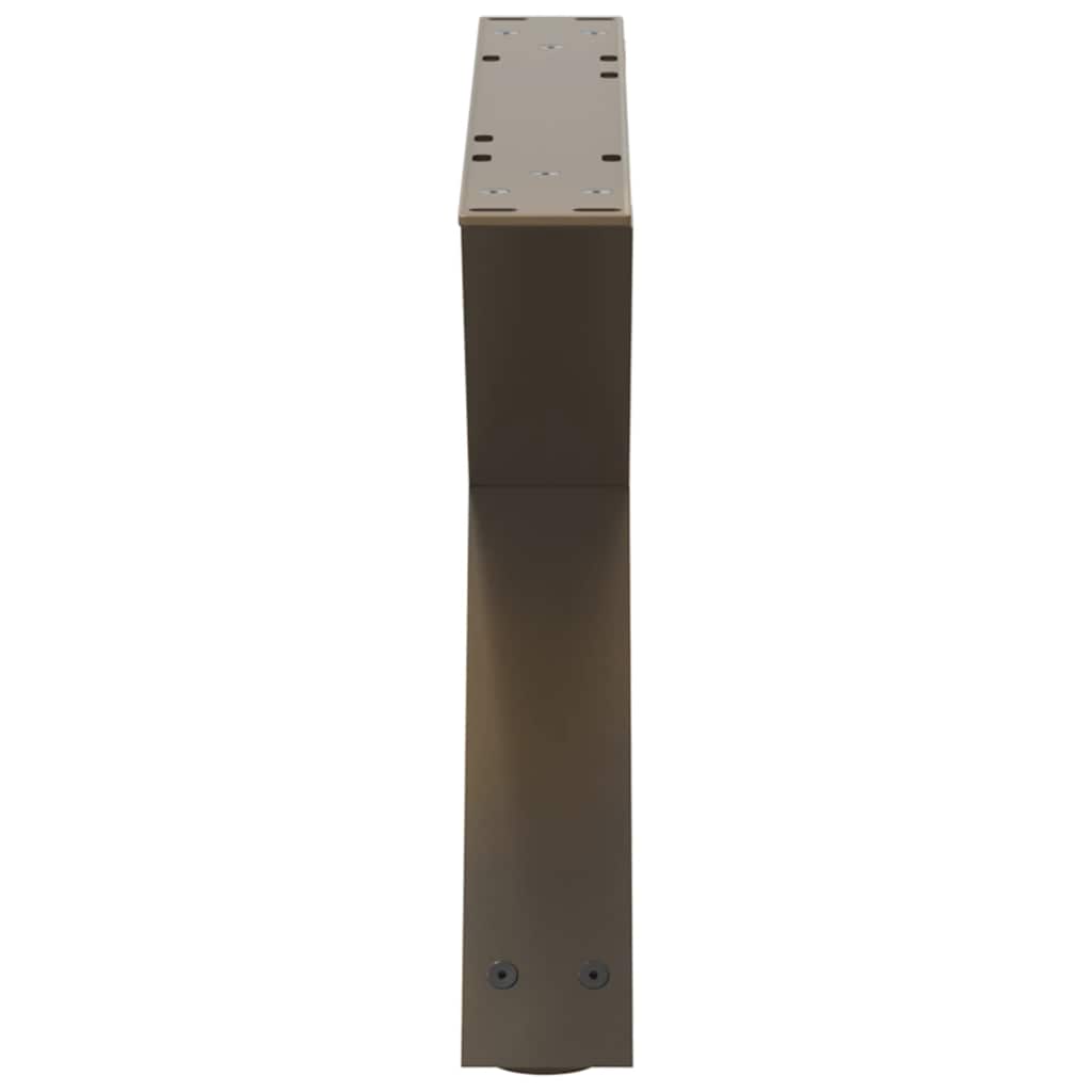 Kavos staliuko kojelės, 2 vnt., natūralus plienas, 60x(30 - 31,3) cm, plienas - Namų Idėja