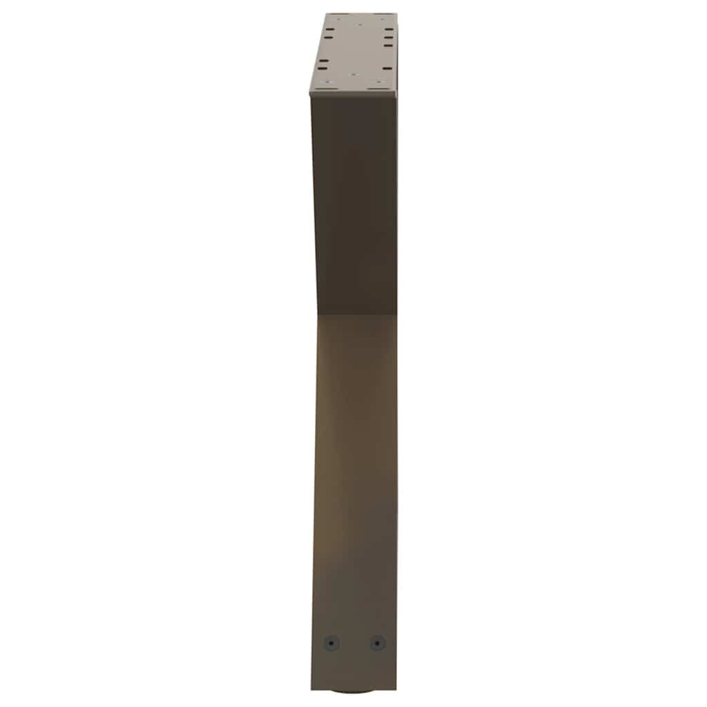 Kavos staliuko kojelės, 2 vnt., natūralus plienas, 60x(42 - 43,3) cm, plienas - Namų Idėja