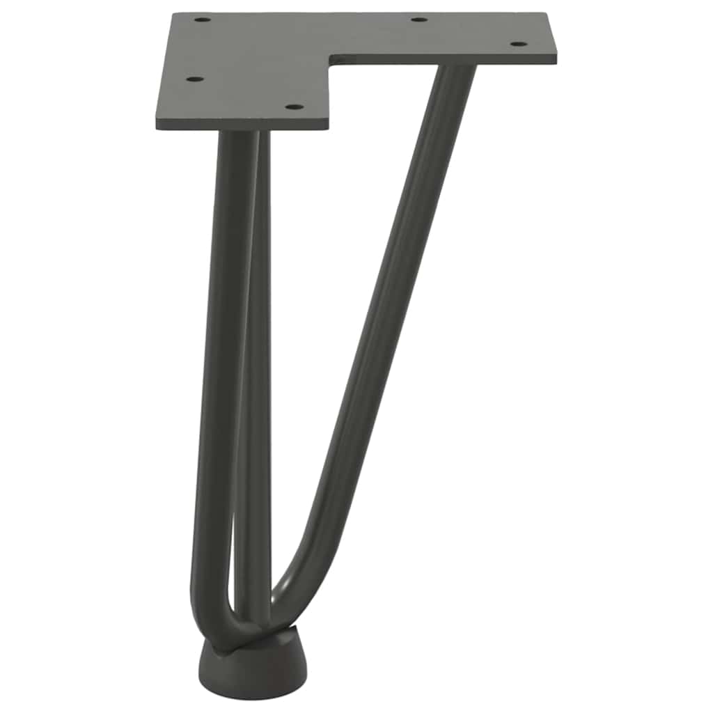 Kavos staliuko kojelės, 4 vnt., antracito spalvos, 20 cm, plienas - Namų Idėja