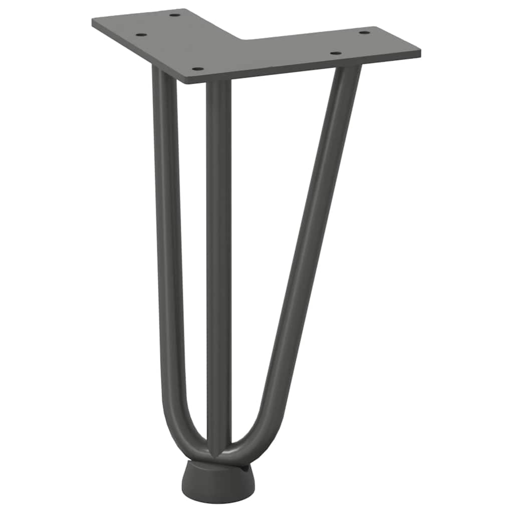 Kavos staliuko kojelės, 4 vnt., antracito spalvos, 20 cm, plienas - Namų Idėja