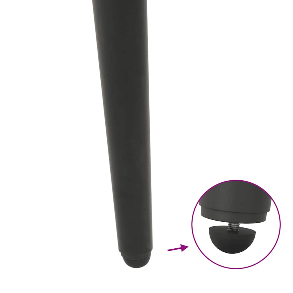 Kavos staliuko kojelės, 4 vnt., antracito spalvos, 30 - 31 cm, plienas, kūginės formos - Namų Idėja