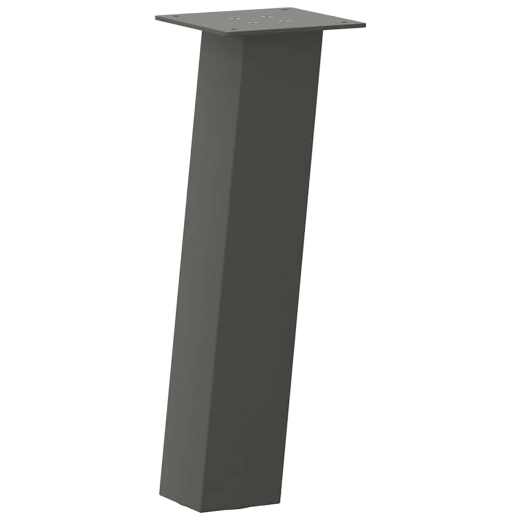 Kavos staliuko kojelės, 4 vnt., antracito spalvos, 30 cm, plienas - Namų Idėja
