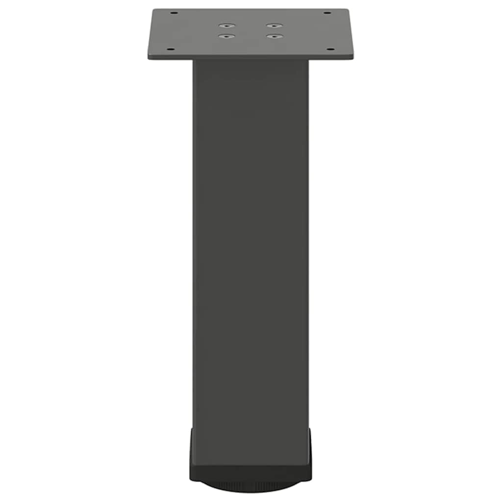 Kavos staliuko kojelės, 4 vnt., antracito spalvos, 42 - 44 cm, plienas - Namų Idėja