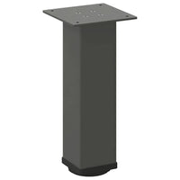 Kavos staliuko kojelės, 4 vnt., antracito spalvos, 42 - 44 cm, plienas - Namų Idėja