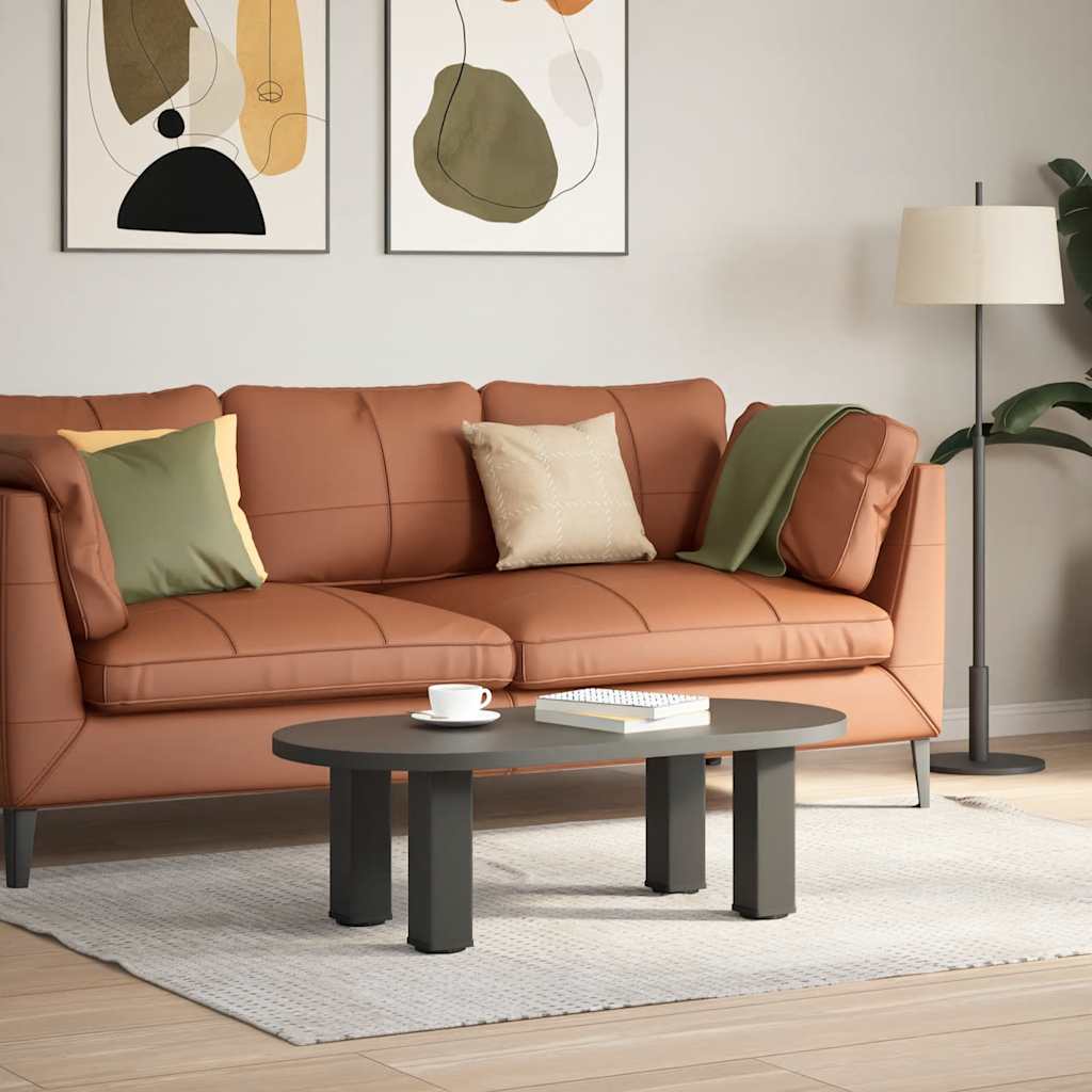 Kavos staliuko kojelės, 4 vnt., antracito spalvos, 42 - 44 cm, plienas - Namų Idėja