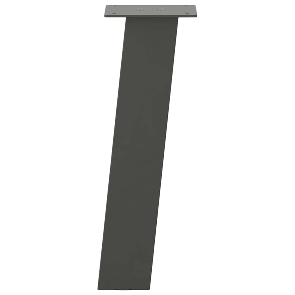 Kavos staliuko kojelės, 4 vnt., antracito spalvos, 42 cm, plienas - Namų Idėja
