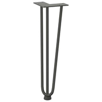 Kavos staliuko kojelės, 4 vnt., antracito spalvos, 42 cm, plienas, segtukai - Namų Idėja