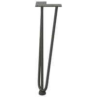 Kavos staliuko kojelės, 4 vnt., antracito spalvos, 42 cm, plienas, segtukai - Namų Idėja