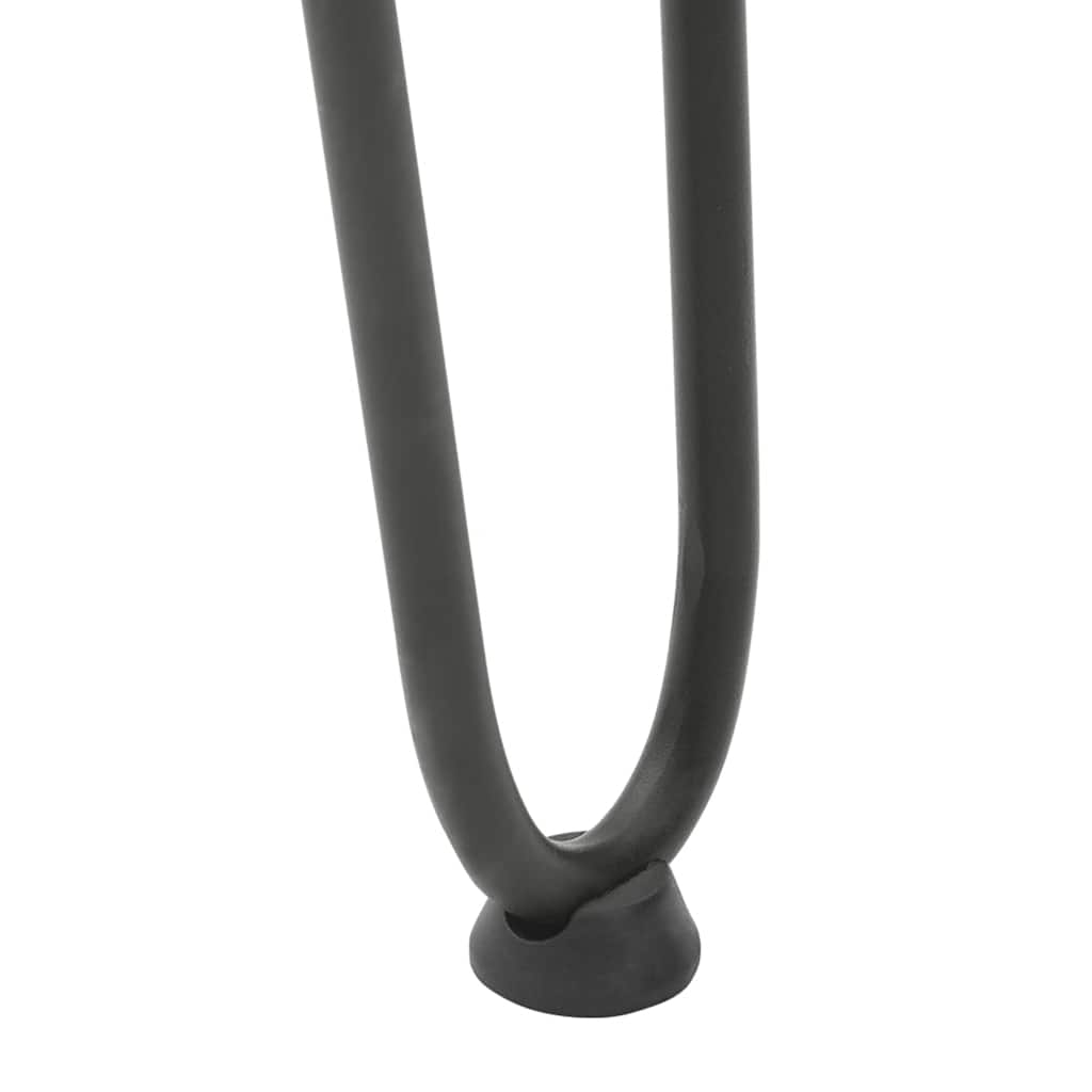 Kavos staliuko kojelės, 4 vnt., antracito spalvos, 42 cm, plienas, segtukai - Namų Idėja