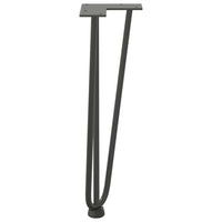 Kavos staliuko kojelės, 4 vnt., antracito spalvos, 42 cm, plienas, segtukai - Namų Idėja