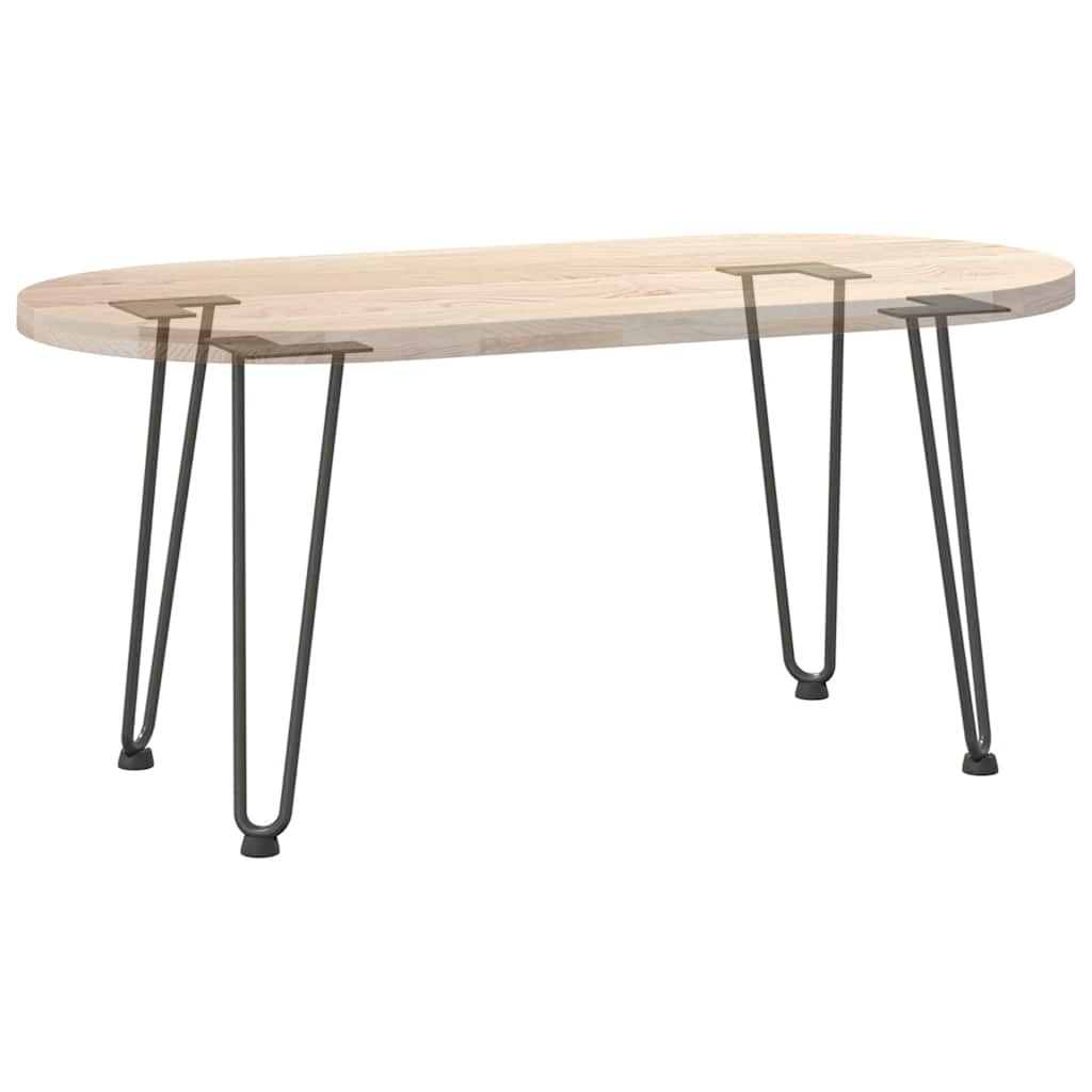Kavos staliuko kojelės, 4 vnt., antracito spalvos, 42 cm, plienas, segtukai - Namų Idėja