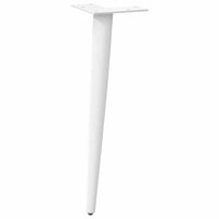 Kavos staliuko kojelės, 4 vnt., baltos, 42 - 43 cm, plienas, kūginės formos - Namų Idėja