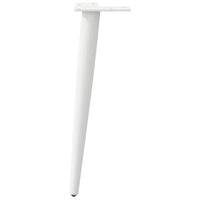 Kavos staliuko kojelės, 4 vnt., baltos, 42 - 43 cm, plienas, kūginės formos - Namų Idėja