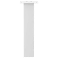 Kavos staliuko kojelės, 4 vnt., baltos, 42 cm, plienas - Namų Idėja