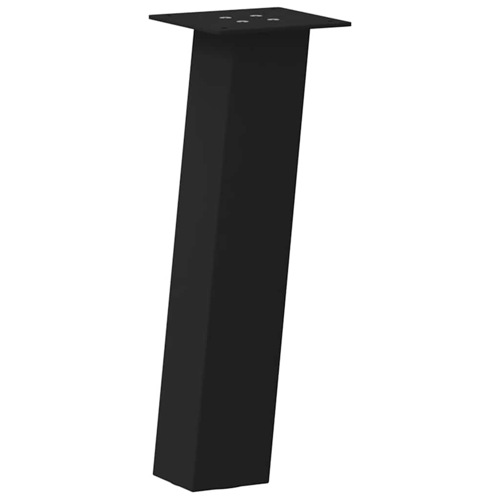 Kavos staliuko kojelės, 4 vnt., juodos, 42 cm, plienas - Namų Idėja