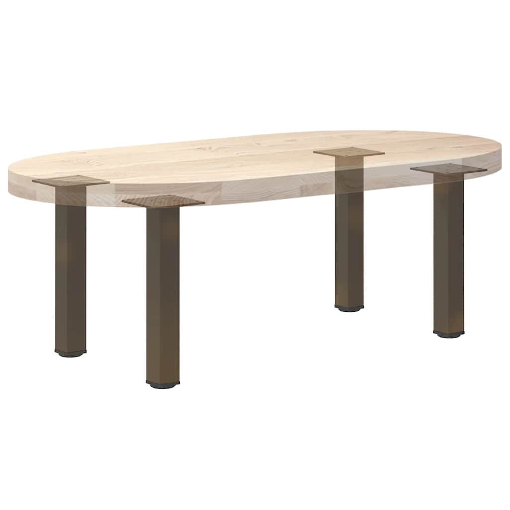 Kavos staliuko kojelės, 4 vnt., natūralus plienas, 42 - 44 cm, plienas - Namų Idėja