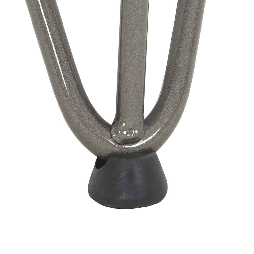 Kavos staliuko kojelės, 4 vnt., natūralus plienas, 42 cm, tvirtas plienas - Namų Idėja