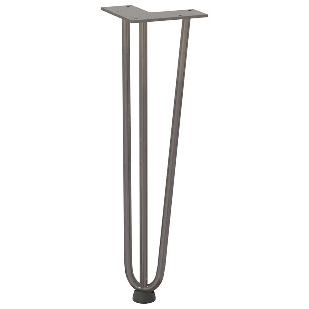 Kavos staliuko kojelės, 4 vnt., natūralus plienas, 42 cm, tvirtas plienas - Namų Idėja