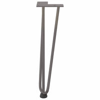 Kavos staliuko kojelės, 4 vnt., natūralus plienas, 42 cm, tvirtas plienas - Namų Idėja