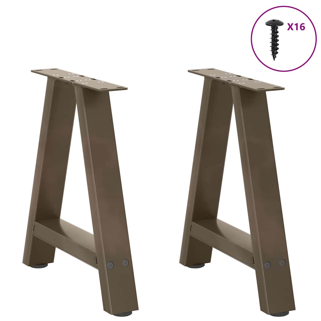 Kavos staliuko kojelės, A formos, 2 vnt., 38x(42 - 43) cm, plienas - Namų Idėja