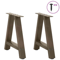 Kavos staliuko kojelės, A formos, 2 vnt., 38x(42 - 43) cm, plienas - Namų Idėja
