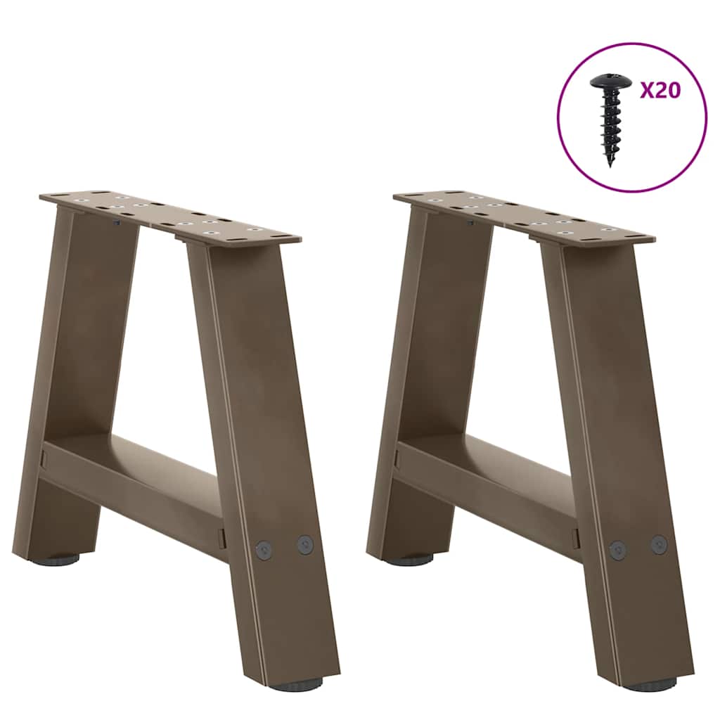 Kavos staliuko kojelės, A formos, 2 vnt., 40x(30 - 31) cm, plienas - Namų Idėja