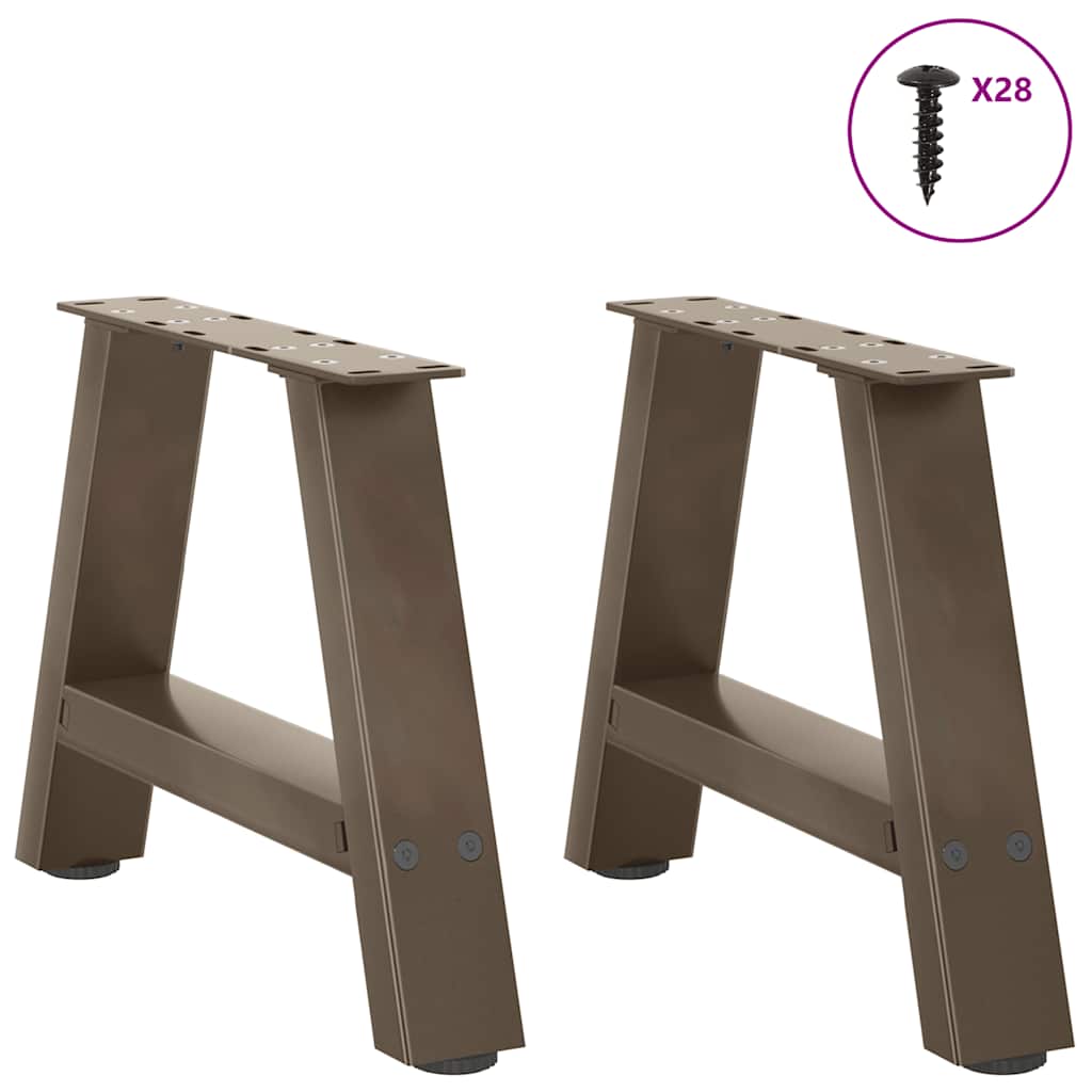 Kavos staliuko kojelės, A formos, 2 vnt., 50x(30 - 31) cm, plienas - Namų Idėja