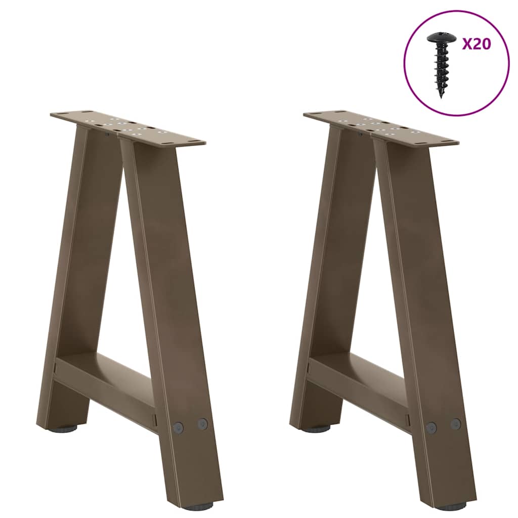 Kavos staliuko kojelės, A formos, 2 vnt., 50x(42 - 43) cm, plienas - Namų Idėja