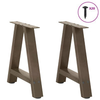Kavos staliuko kojelės, A formos, 2 vnt., 50x(42 - 43) cm, plienas - Namų Idėja