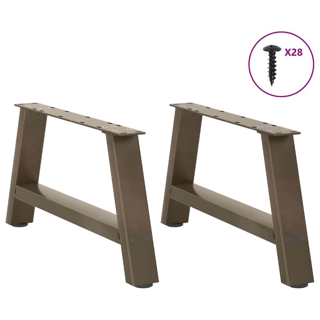 Kavos staliuko kojelės, A formos, 2 vnt., 70x(30 - 31) cm, plienas - Namų Idėja