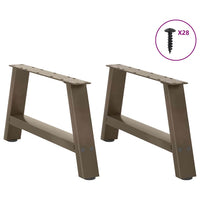 Kavos staliuko kojelės, A formos, 2 vnt., 70x(30 - 31) cm, plienas - Namų Idėja