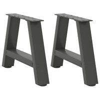 Kavos staliuko kojelės, A formos, 2 vnt., antracito spalvos, 50x(30 - 31) cm, plienas - Namų Idėja