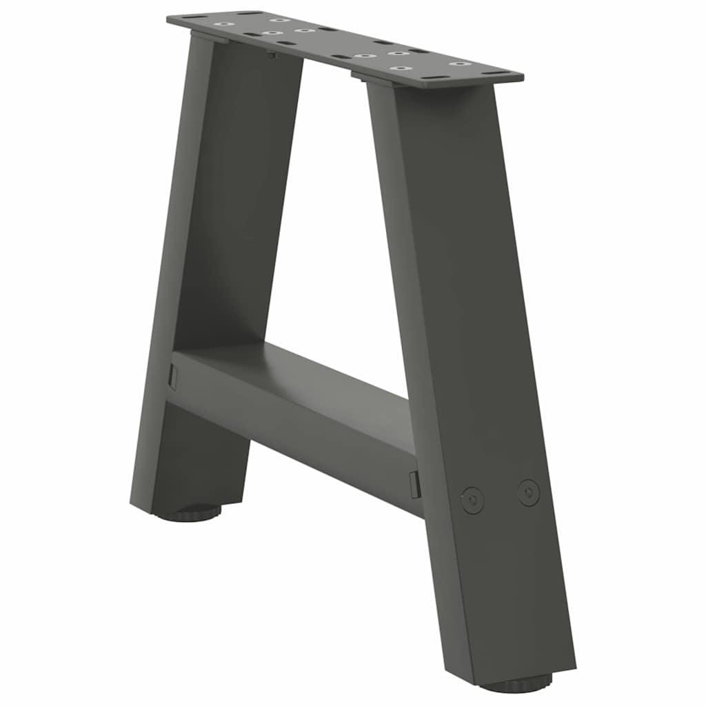 Kavos staliuko kojelės, A formos, 2 vnt., antracito spalvos, 50x(30 - 31) cm, plienas - Namų Idėja