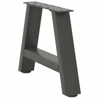 Kavos staliuko kojelės, A formos, 2 vnt., antracito spalvos, 50x(30 - 31) cm, plienas - Namų Idėja