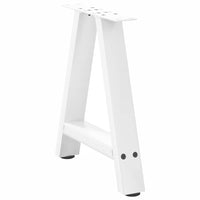 Kavos staliuko kojelės, A formos, 2 vnt., baltos, 38x(42 - 43) cm, plienas - Namų Idėja