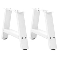 Kavos staliuko kojelės, A formos, 2 vnt., baltos, 50x(30 - 31) cm, plienas - Namų Idėja