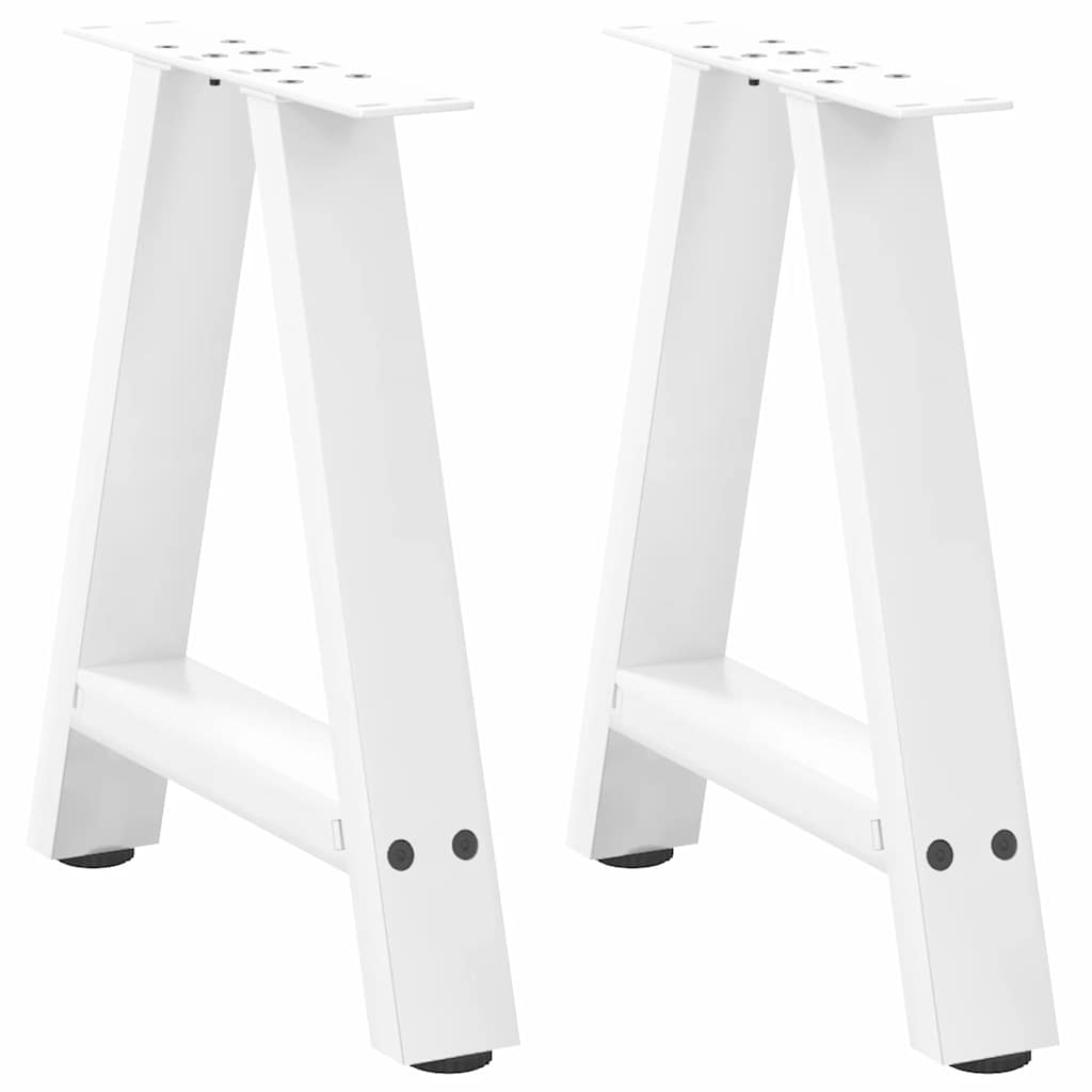 Kavos staliuko kojelės, A formos, 2 vnt., baltos, 50x(42 - 43) cm, plienas - Namų Idėja