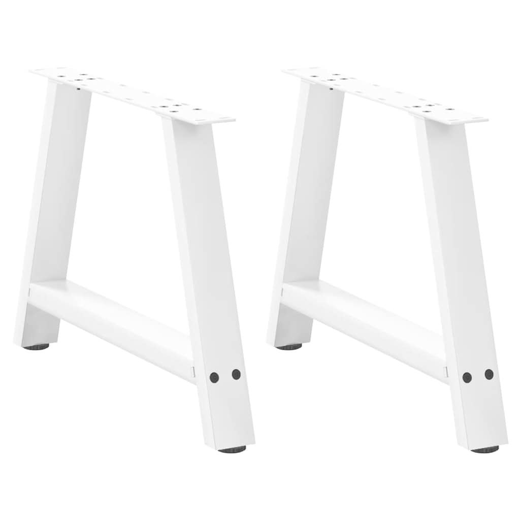 Kavos staliuko kojelės, A formos, 2 vnt., baltos, 60x(42 - 43) cm, plienas - Namų Idėja