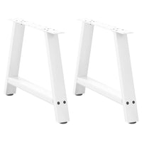 Kavos staliuko kojelės, A formos, 2 vnt., baltos, 60x(42 - 43) cm, plienas - Namų Idėja