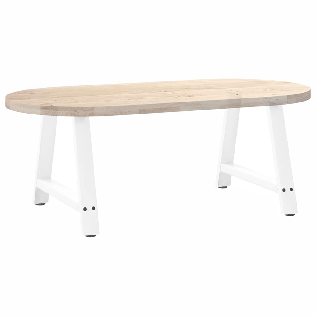 Kavos staliuko kojelės, A formos, 2 vnt., baltos, 60x(42 - 43) cm, plienas - Namų Idėja