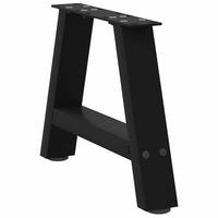 Kavos staliuko kojelės, A formos, 2 vnt., juodos, 50x(30 - 31) cm, plienas - Namų Idėja