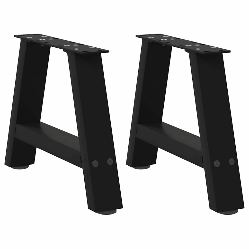 Kavos staliuko kojelės, A formos, 2 vnt., juodos, 50x(30 - 31) cm, plienas - Namų Idėja