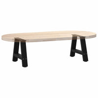 Kavos staliuko kojelės, A formos, 2 vnt., juodos, 50x(30 - 31) cm, plienas - Namų Idėja