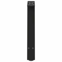 Kavos staliuko kojelės, A formos, 2 vnt., juodos, 50x(42 - 43) cm, plienas - Namų Idėja