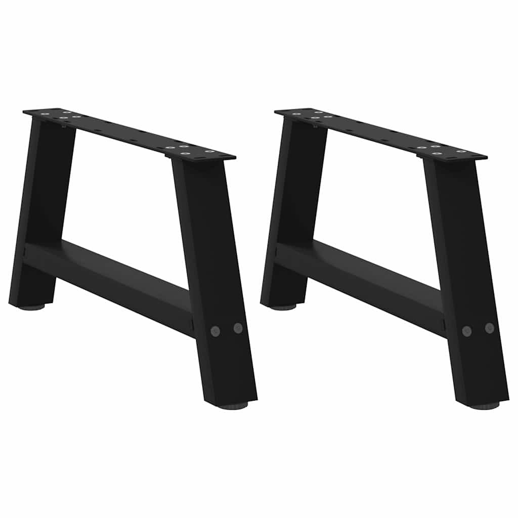 Kavos staliuko kojelės, A formos, 2 vnt., juodos, 70x(30 - 31) cm, plienas - Namų Idėja